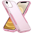 thumbnail image 1 of Entronix Heavy Duty Case Compatible with iPhone XR, Hybrid Hard Cover, Pink, 1 of 9