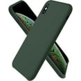 thumbnail image 1 of Designed for iPhone Xs Max Case, Liquid Silicone Soft Gel Rubber Phone Case Cover for iPhone Xs Max(2018) 6.5 inch with Open Bottom-Cyprus Green, 1 of 12