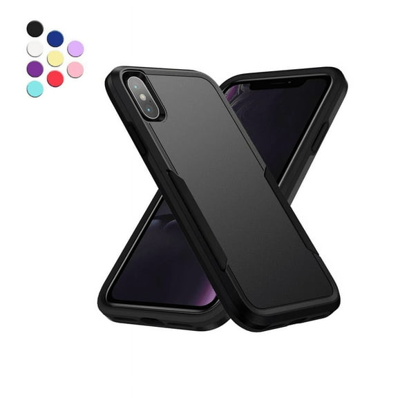 Designed for iPhone Xs Max Heavy Duty Case, Protection Shockproof Dropproof Dustproof Anti-Scratch Phone Case Cover for iPhone Xs Max, Black