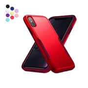 Entronix Heavy Duty Sleek Case designed for iPhone XS Max, Shockproof Drop Protection, Red