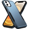 thumbnail image 1 of Entronix Heavy Duty Case Compatible with iPhone 11, Hybrid Hard Cover, Navy Blue, 1 of 8