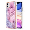 thumbnail image 1 of Designed for iPhone 11 Marble Case, Ultra Thin Girls Women Plating Marble Designed Flexible Soft TPU IMD Marble Protective Case Cover for iPhone 11 - Pink, 1 of 6