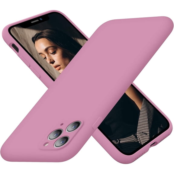 Designed for iPhone 11 Pro Case, Silicone Ultra Slim Shockproof Phone Case with Soft Anti-Scratch Microfiber Lining, [Enhanced Camera Protection], 5.8 inch, Lilac Purple