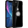 thumbnail image 1 of Designed for iPhone 11 Pro Max Case 6.5 inch, Carbon Fiber Design Clear Crystal Anti-Scratch Case with 360 Degree Rotation Ring Kickstand(Work with Magnetic Car Mount) for iPhone 11 Pro Max,Black, 1 of 7