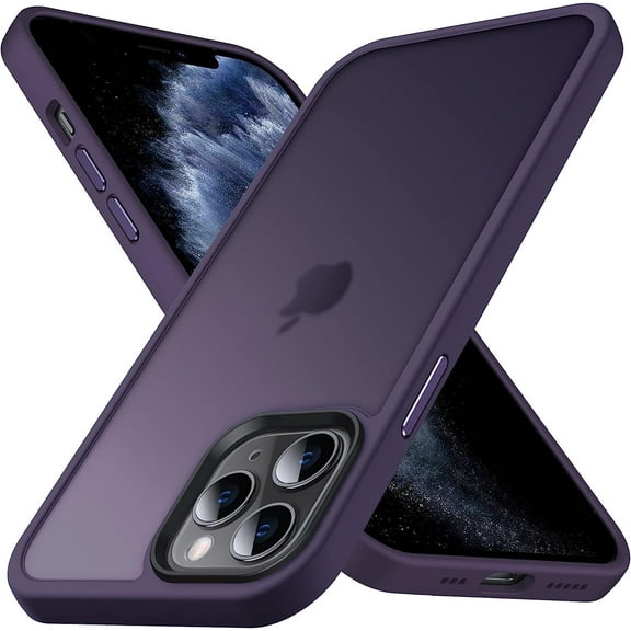 Designed for iPhone 11 Pro Max Case, [Support Wireless Charging] Soft Silicone Slim Anti-Scratch Phone Case for iPhone 11 Pro Max 6.5 inch, Dark Purple
