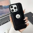 thumbnail image 1 of Designed For iPhone 11 Pro Max  PU Leather Phone Case,With Logo View,Invisible Kickstand,Military-Grade Shockproof Slim Fit Sturdy Anti-Scratch Heavy Duty Rugged Phone Case Cover,Black, 1 of 7