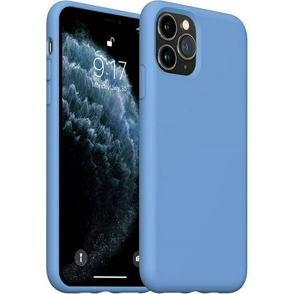 Designed for iPhone 11 Pro Max Silicone Case, Protection Shockproof Dustproof Anti-Scratch Phone Case Cover for iPhone 11 Pro Max, Liquid Silicone Phone Case (Aqua)