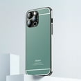 thumbnail image 1 of Designed for iPhone 12 Back Case, Luxury Frosted Ultra Slim Glossy Lightweight Shockproof Drop Protective Anti-fall Stylish Phone Case Cover for iPhone 12, Darkgreen, 1 of 10