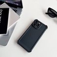 thumbnail image 1 of Designed for iPhone 12 Case Cover, Hard Cover with Carbon Fiber Finish, Military-Grade Drop Protection, Compatible with Wireless Charging, Ultra Light Cover for iPhone 12 - Black, 1 of 9