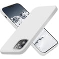 thumbnail image 1 of Designed for iPhone 12 Case, Designed for iPhone 12 Pro Case, Silicone Shockproof Phone Case with [Soft Anti-Scratch Microfiber Lining] 6.1 inch, White, 1 of 14