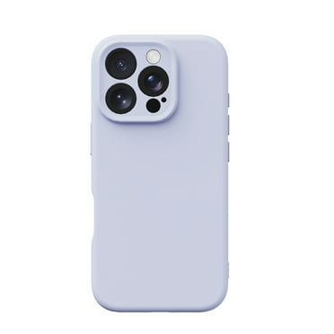 Designed for iPhone 12 Case, Shockproof Liquid Silicone Protective Phone Case with Soft Anti-Scratch Microfiber Lining Slim Drop Protection Phone Cover Case for iPhone 12, Purple