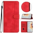 thumbnail image 1 of Designed for iPhone 12 Pro / 12 Case Wallet, Flip Folio Cover with PU Leather Adjustable Stand Credit Card Holders Slots Wrist Strap Magnetic Closure Phone Case for iPhone 12 Pro / 12, Red, 1 of 7