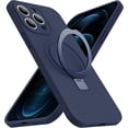 thumbnail image 1 of Designed for iPhone 12 Pro Case with Magnetic Invisible Stand Compatible with MagSafe Military Drop Tested Shockproof Silicone iPhone 12 Pro Phone Cases for Women Men MOM Gift 6.1'' 2020, Dark Blue, 1 of 11