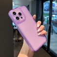 thumbnail image 1 of Designed for iPhone 12 Pro Max 6.7 inch,Sparkly Cute Clear Case for Women Girls,Glitter Bling Flexible Soft TPU Silicone Bumper Protective Cover for iPhone 12 Pro Max,Purple, 1 of 10
