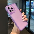 thumbnail image 1 of Designed for iPhone 12 Pro Max 6.7 inch,Sparkly Cute Clear Case for Women Girls,Glitter Bling Flexible Soft TPU Silicone Bumper Protective Cover for iPhone 12 Pro Max,Purple, 1 of 10