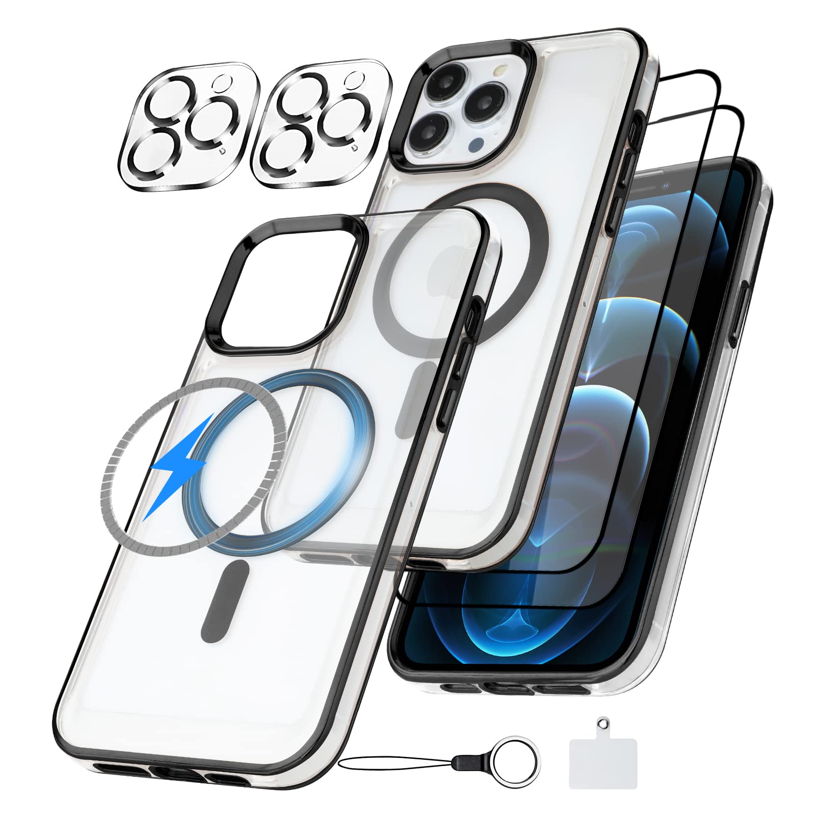 Designed for iPhone 12 Pro Max Case [ Compatible with MagSafe