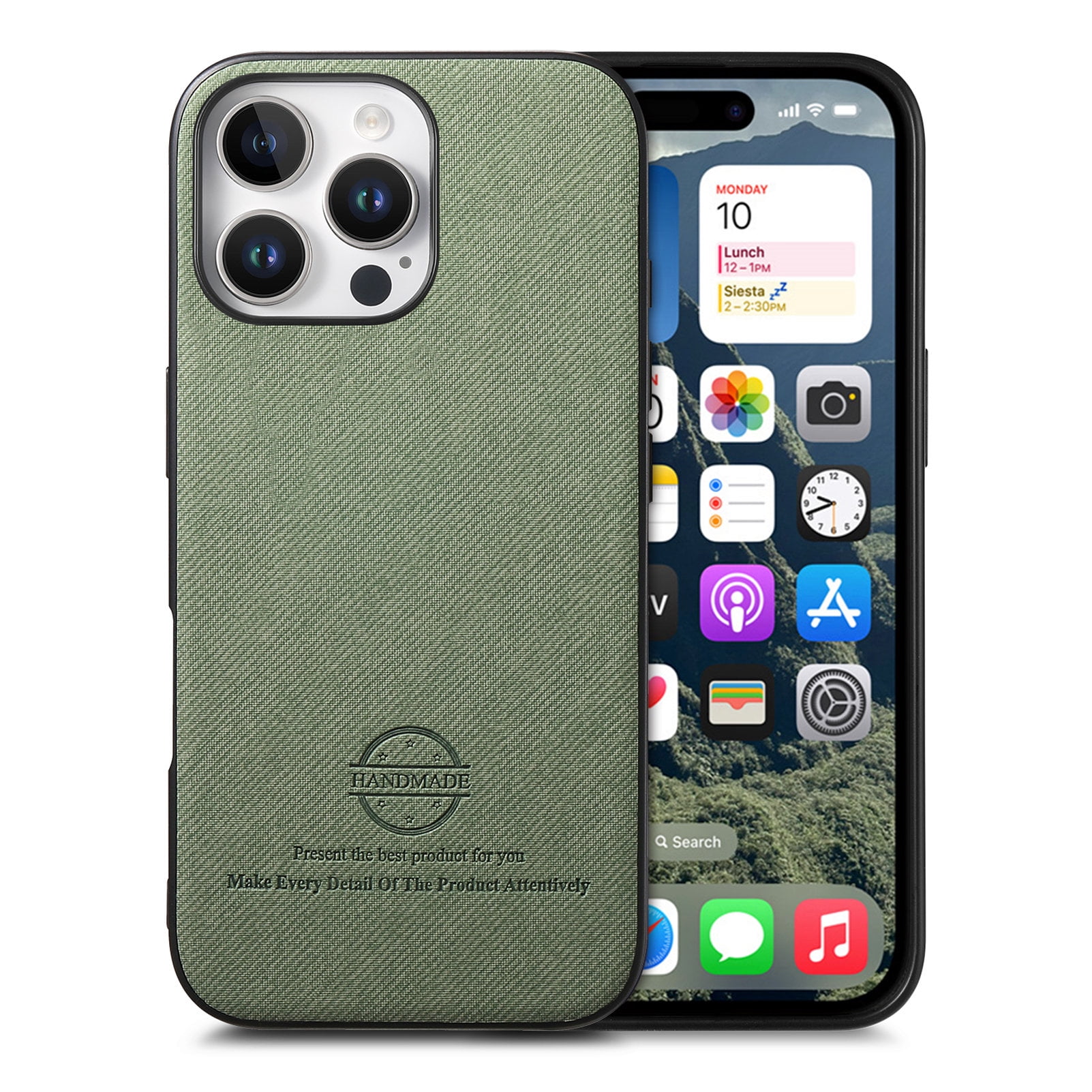 III iPhone12 Pro Max ケース iPho ークグリーン 347