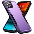 thumbnail image 1 of Designed for iPhone 12 Pro Max Heavy Duty Case, Protection Shockproof Dropproof Dustproof Anti-Scratch Phone Case Cover for iPhone 12 Pro Max Heavy Duty Case, Purple, 1 of 8