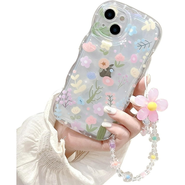 Designed for iPhone 12 Pro Max Phone Case, Cute Curly Wave Frame