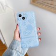thumbnail image 1 of Designed for iPhone 13 Case,Cute Astronaut Outer Space Pattern Case for Women Girls Boys,Premium Leather Shockproof Protective Cover for iPhone 13,6.1 inch - Blue, 1 of 5