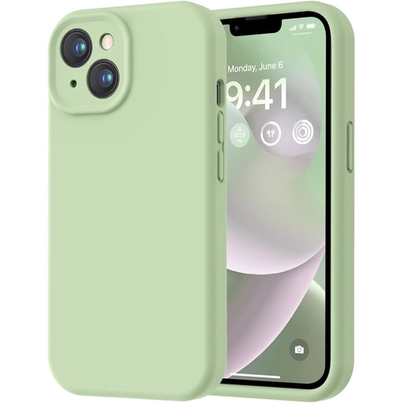 Designed for iPhone 13 Case, Premium Silicone with [Camera Protection] [Soft Anti-Scratch Microfiber Lining] Shockproof Protective Phone Case for iPhone 13 Women Men Girls 6.1", Black
