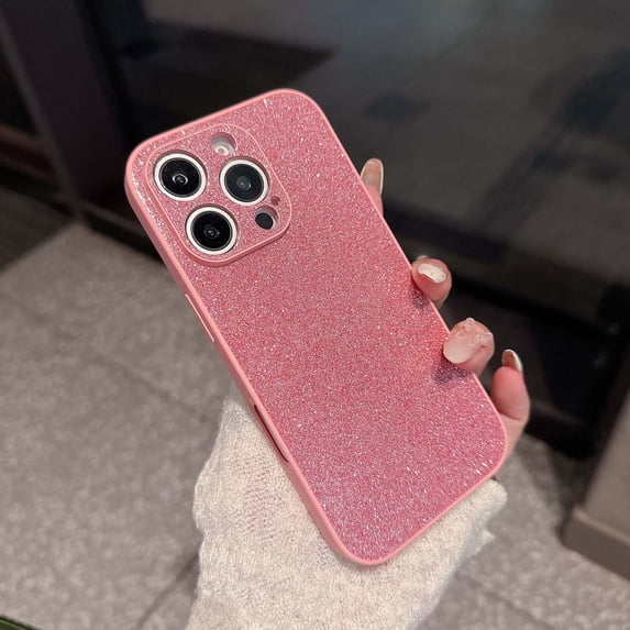 Designed for iPhone 13 Glitter Phone Case,Bling Sparkle Luxury Full Back Glitter Design, Military Grade Drop Protection,Shockproof Anti-Scratch Anti-fall Rugged Phone Case,Pink
