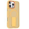 thumbnail image 1 of Designed for iPhone 13 Magnetic Phone Case,With Retractable Kickstand,Compatible with Mag-Safe,Translucent Matte Shockproof Anti-Scratch Ultra Slim Rugged Phone Case,Orange, 1 of 10