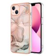 thumbnail image 1 of Designed for iPhone 13 Marble Case, Ultra Thin Girls Women Plating Marble Designed Flexible Soft TPU IMD Marble Protective Case Cover for iPhone 13 - Rosegold, 1 of 7