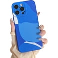 thumbnail image 1 of Designed for iPhone 13 Pro Case, Cute Abstract Painted Art Case for Women & Girl, Full Camera Lens Protective Slim Soft Shockproof Phone Case [6.1 inch]-Dark Blue, 1 of 16