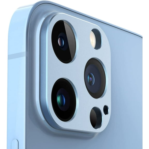 Designed for iPhone 13 Pro Max Camera Lens Protector, Designed for iPhone 13 Pro Camera Lens Protector, Aluminium Alloy Camera Shield, Original Photo Resolution, Case Friendly (Gold)