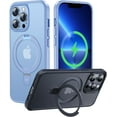thumbnail image 1 of Designed for iPhone 13 Pro Max Case with Magnetic Invisible Stand Military Drop Protection Compatible with MagSafe Shockproof Matte Phone Case for iPhone 13 Pro Max 6.7 Inch 2021, Blue, 1 of 14