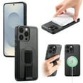 thumbnail image 1 of Designed for iPhone 13 Pro Max Case Magnetic, [Support Wireless Charging] Rugged Cover with Wristband Anti-Drop Finger Strap Heavy Duty Shockproof Phone Case for iPhone 13 Pro Max, Black, 1 of 9