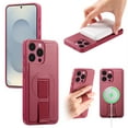 thumbnail image 1 of Designed for iPhone 13 Pro Max Case Magnetic, [Support Wireless Charging] Rugged Cover with Wristband Anti-Drop Finger Strap Heavy Duty Shockproof Phone Case for iPhone 13 Pro Max, Red, 1 of 9