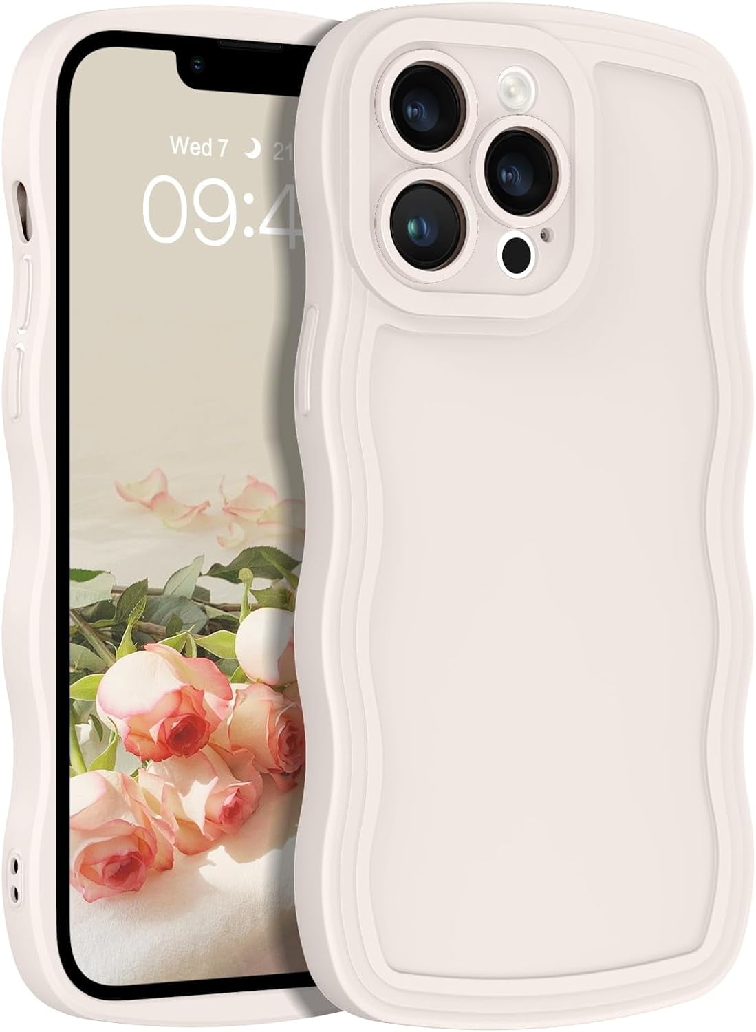 Designed for iPhone 13 Pro Max Case, Stone Soft Silicone Gel