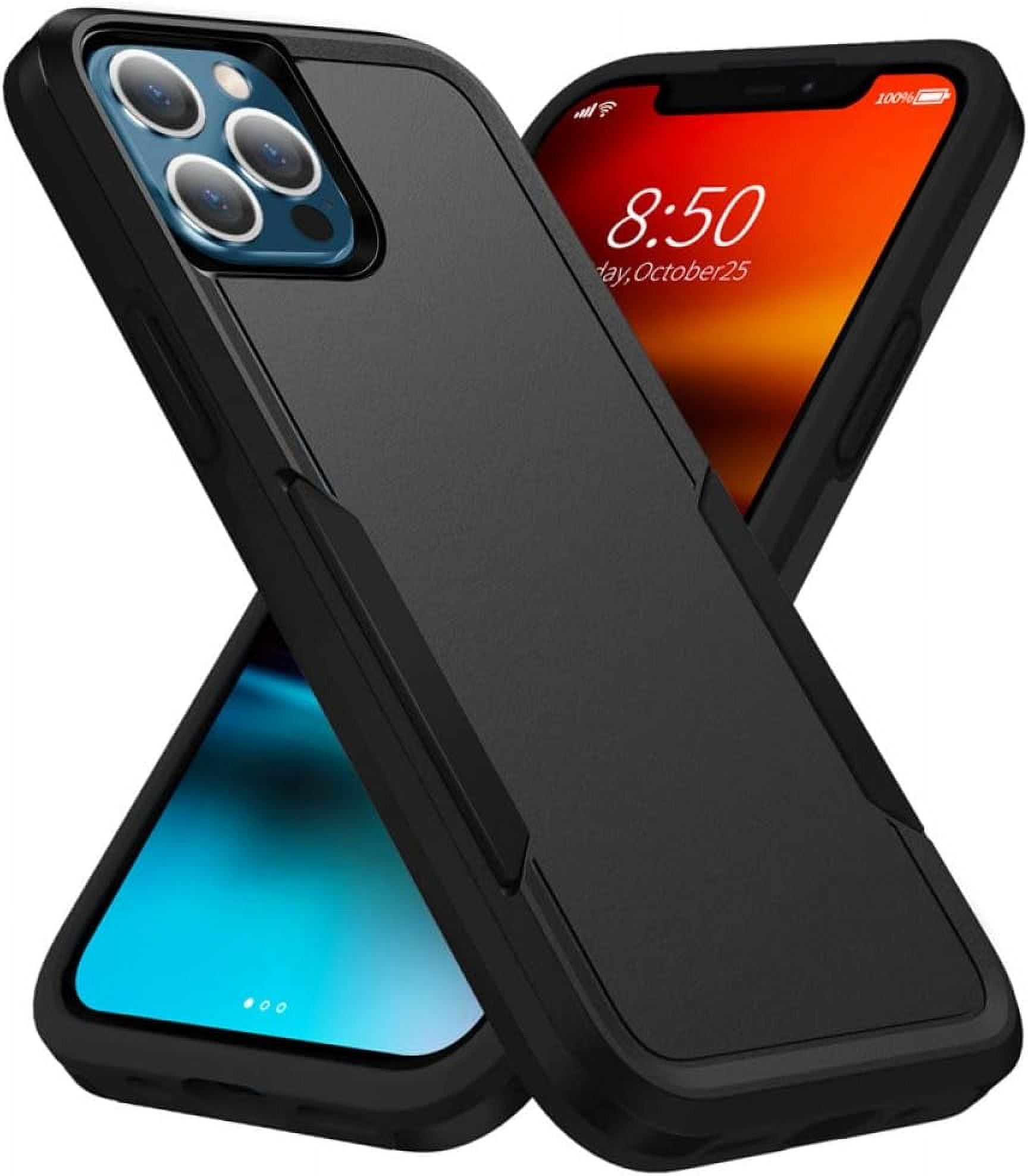 Designed for iPhone 13 Pro Max Heavy Duty Case, Protection Shockproof Dropproof Dustproof Anti-Scratch Phone Case Cover for iPhone 13 Pro Max Heavy Duty Case, Black