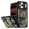 thumbnail image 1 of Designed For iPhone 13 Pro Max Magnetic Phone Case,Compatible with Mag-safe,Camouflage Print Back Design,Heavy Duty Shockproof Drop Protection,With Lens Ring Kickstand,Durable Phone Case,G, 1 of 5