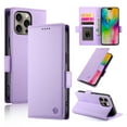 thumbnail image 1 of Designed for iPhone 13 Pro Max Wallet Case, with Card Slots Strong Magnetic Closure PU Leather Flip Fold Shockproof Kickstand Durable Purse Flip Case for iPhone 13 Pro Max - Purple, 1 of 7