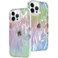 thumbnail image 1 of Designed for iPhone 13 Pro Phone Case Fluorescent Clear Iridescent 3D Pleats Design Full Body Protective Cell Phone Cover for iPhone 13 Pro 6.1 inch for Women Girls-Laser Clear, 1 of 6
