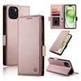 thumbnail image 1 of Designed for iPhone 13 Wallet Case, with Card Slots Strong Magnetic Closure PU Leather Flip Fold Shockproof Kickstand Durable Purse Flip Case for iPhone 13 - Rosegold, 1 of 7