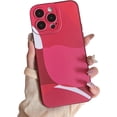 thumbnail image 1 of Designed for iPhone 13Pro Mas Case, Cute Abstract Painted Art Case for Women & Girl, Full Camera Lens Protective Slim Soft Shockproof Phone Case [6.7 inch]-Red, 1 of 14