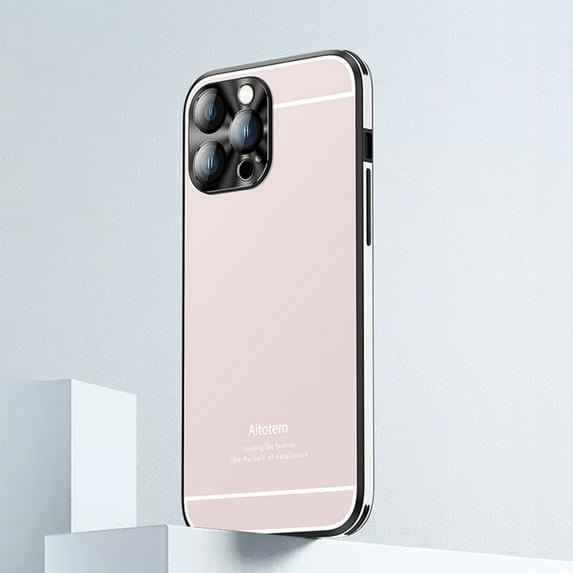 Designed for iPhone 14 Back Case, Luxury Frosted Ultra Slim Glossy Lightweight Shockproof Drop Protective Anti-fall Stylish Phone Case Cover for iPhone 14, Pink