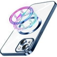thumbnail image 1 of Designed for iPhone 14 Case [Compatible with MagSafe Charger&Wallet ] Ultra Clear Shockproof Protective Cell Phone Cover Non-Yellowing Flexible Thin Covers-Blue, 1 of 14