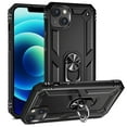 thumbnail image 1 of Designed for iPhone 14 Case, Military Grade Protective Phone Case Cover with Enhanced Metal Ring Kickstand [Support Magnet Car Mount] Compatible with iPhone 14, Black, 1 of 8