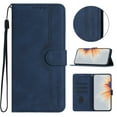 thumbnail image 1 of Designed for iPhone 14 Case Wallet, Flip Folio Cover with PU Leather Adjustable Stand Credit Card Holders Slots Wrist Strap Magnetic Closure Phone Case for iPhone 14, Darkblue, 1 of 7