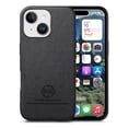 thumbnail image 1 of Designed for iPhone 14 Classic Case, Slim Leather Luxury Business PU Non-Slip Texture Grip Shockproof Bumper Protective Phone Cover Men Women For iPhone 14,Black, 1 of 8