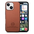 thumbnail image 1 of Designed for iPhone 14 Classic Case, Slim Leather Luxury Business PU Non-Slip Texture Grip Shockproof Bumper Protective Phone Cover Men Women For iPhone 14,Brown, 1 of 8