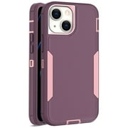 Designed for iPhone 14 Heavy Duty Case Made with Shock Proof,Shatter Resistant, Protective Rubber with Dual Layer Shell Case Compatible for Apple iPhone 14 6.1 in, Purple