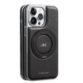 thumbnail image 1 of Designed for iPhone 14 PU Leather Case, [Compatible with MagSafe] with 360° Adjustable Magnetic Stand, Shockproof Back Slim Protective Phone Case for iPhone 14, Black, 1 of 9
