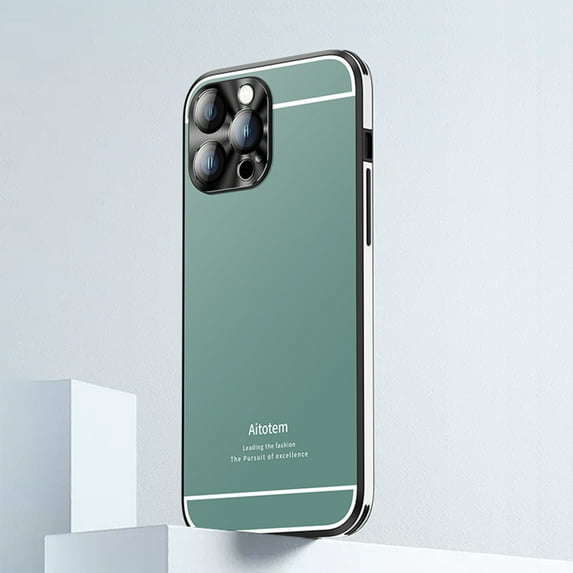 Designed for iPhone 14 Plus Back Case, Luxury Frosted Ultra Slim Glossy Lightweight Shockproof Drop Protective Anti-fall Stylish Phone Case Cover for iPhone 14 Plus, Darkgreen