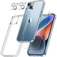 thumbnail image 1 of Designed for iPhone 14 Plus Case Clear, with 2 x Screen Protector and Camera Lens Protector [Not Yellowing] Protective Case for iPhone 14 Plus 6.7 inch-Clear, 1 of 12